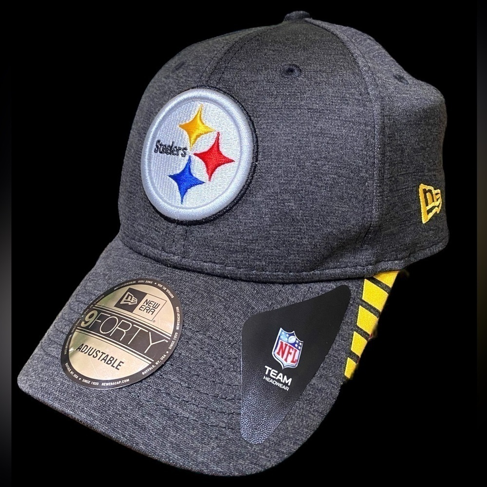9FORTY-NWT Steelers “Heinz Field” NFL official. Dark gray w/logo/velcro back